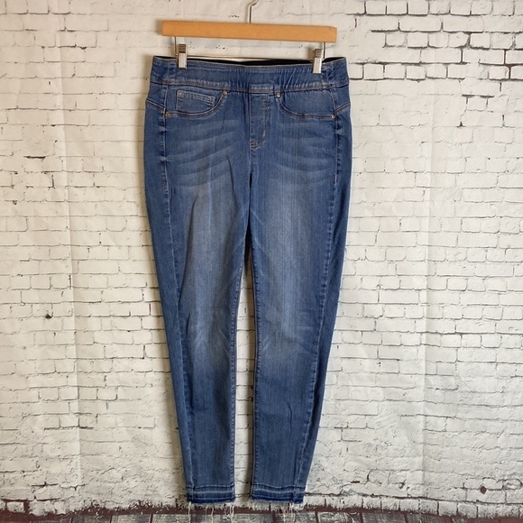 NYDJ CURVES 360 BY Not Your Daughters Jeans Release Hem Pull-On Jeans 8 Raw Hem - Picture 5 of 16